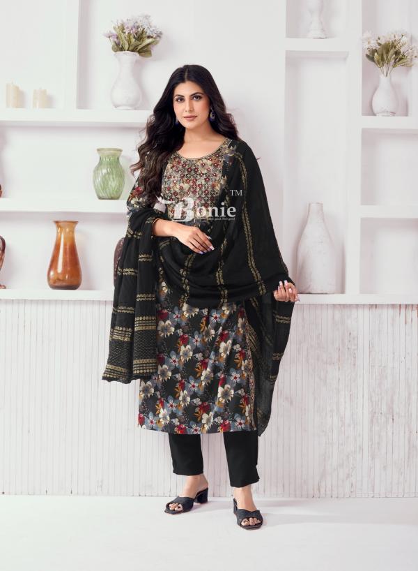 Bonie Nayra Vol 7 Rayon Printed Kurti Bottom With Dupatta